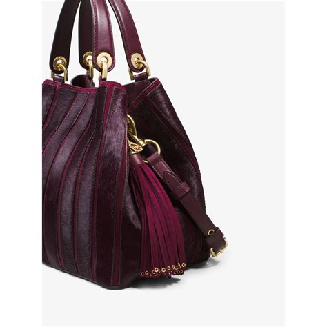 michael kors purple shoulder bag|michael kors suede shoulder bag.